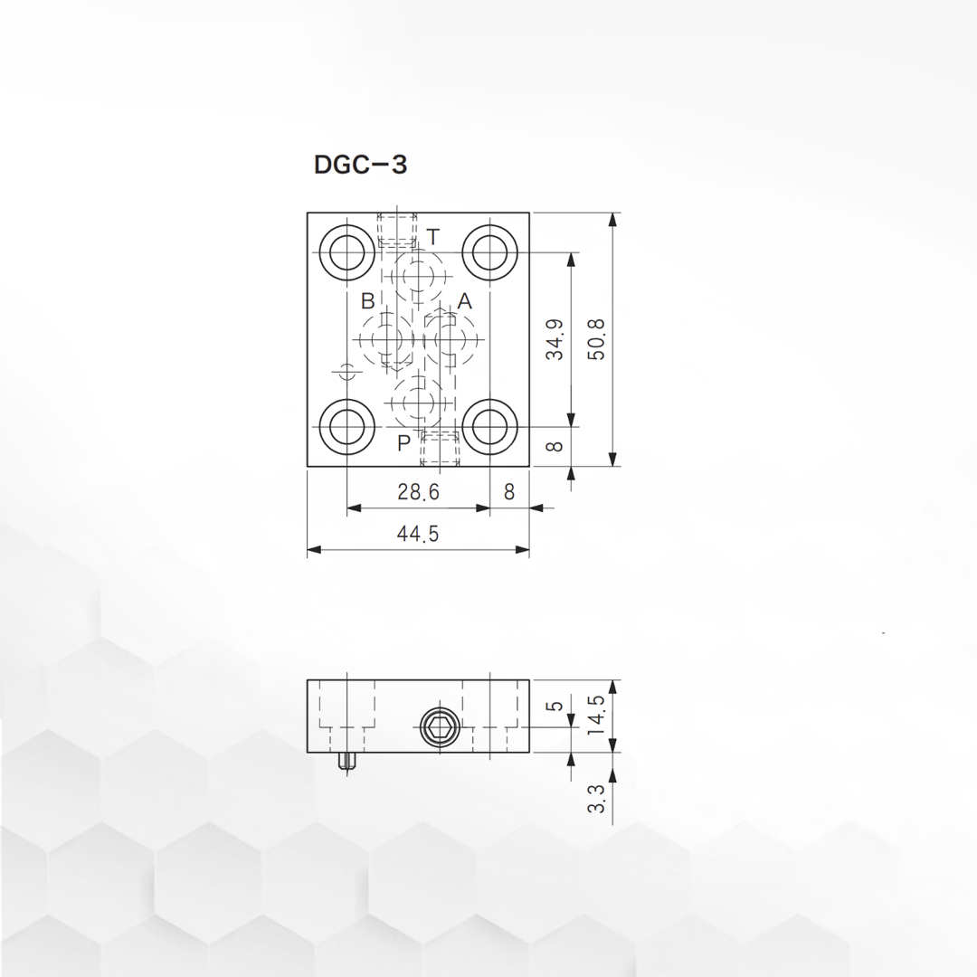 DGC-3-30-JA | Flui-trol Adaptor Plate DGC-3-30-JA | Flui-trol Adaptor Plate